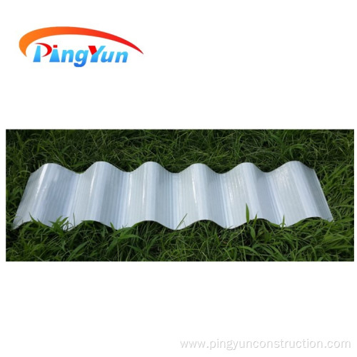 FRP transparent corrugated roofing sheet